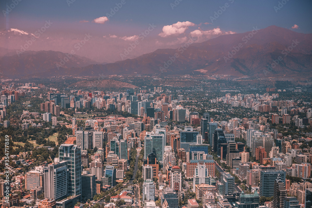 Obraz premium Santiago skyline