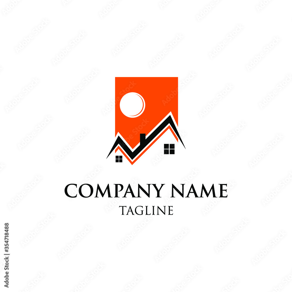 modern home logos with simple and luxurious designs