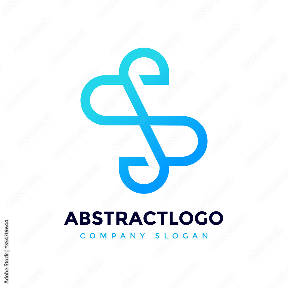 Unique Minimal Style colorful initial SS letter based logo Design Template Icon. Unique Minimal Style colorful initial SS letter based logo Design Template Icon.