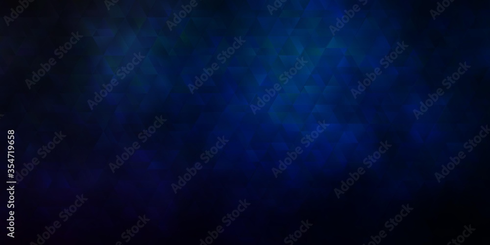 Dark Blue, Yellow vector texture with lines, triangles.