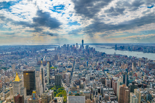 Beautiful view of Manhattan - New York  USA
