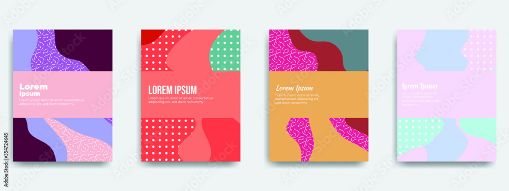 Abstract geometric pattern background for business brochure cover design. Vector flyer template layout design. For business brochure, poster, annual report, leaflet, magazine or book cover.