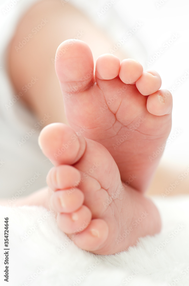 Newborn's feet for your a baby shower invitation Newborn's feet for your a baby shower invitation