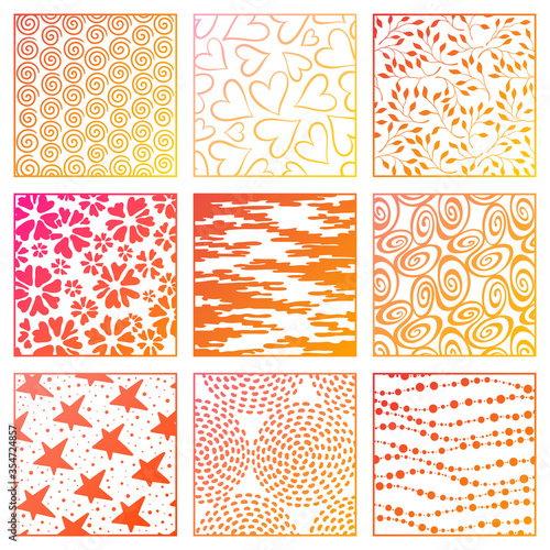 Hand drawn textures.