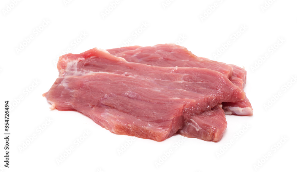 raw meat isolated on white raw meat isolated on white