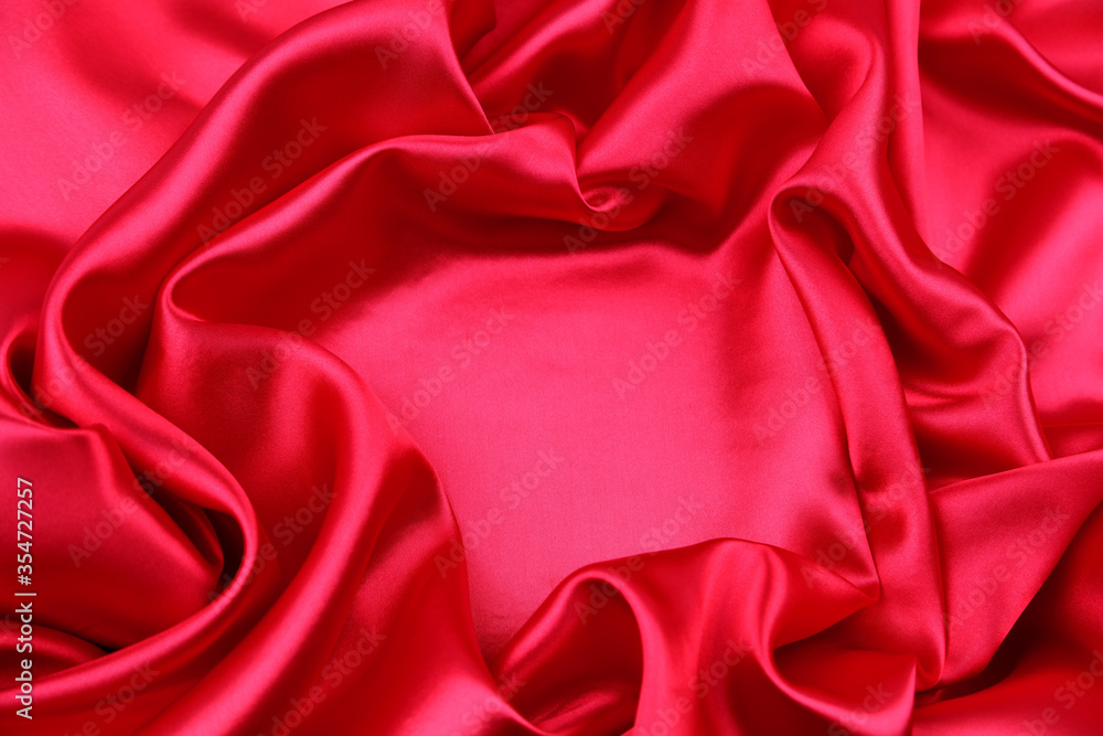 Red silk fabric Red silk fabric