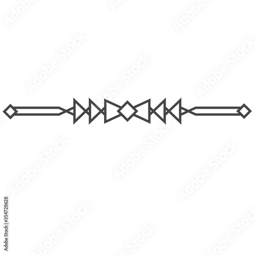 Art deco divider, retro arts border, decorative ornaments and golden dividers borders, minimal elegant golden ornament frame for wedding invitation card. Vector design isolated icon