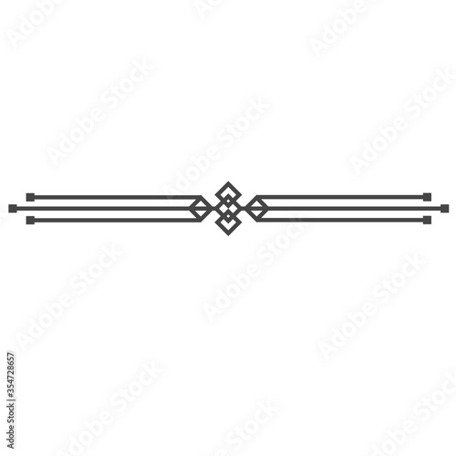 Art deco divider, retro arts border, decorative ornaments and golden dividers borders, minimal elegant golden ornament frame for wedding invitation card. Vector design isolated icon