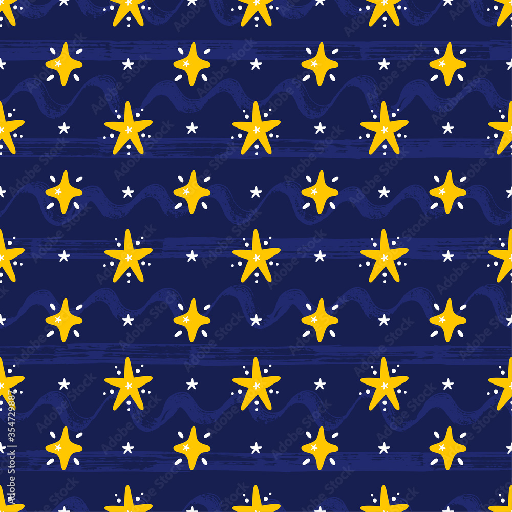 Hand Drawn doodle Stars Seamless Pattern. Vector Holiday and Birthday Design Elements. Starry sky background. Festive Background
Hand Drawn doodle Stars Seamless Pattern. Vector Holiday and Birthday Design Elements. Starry sky background. Festive Background