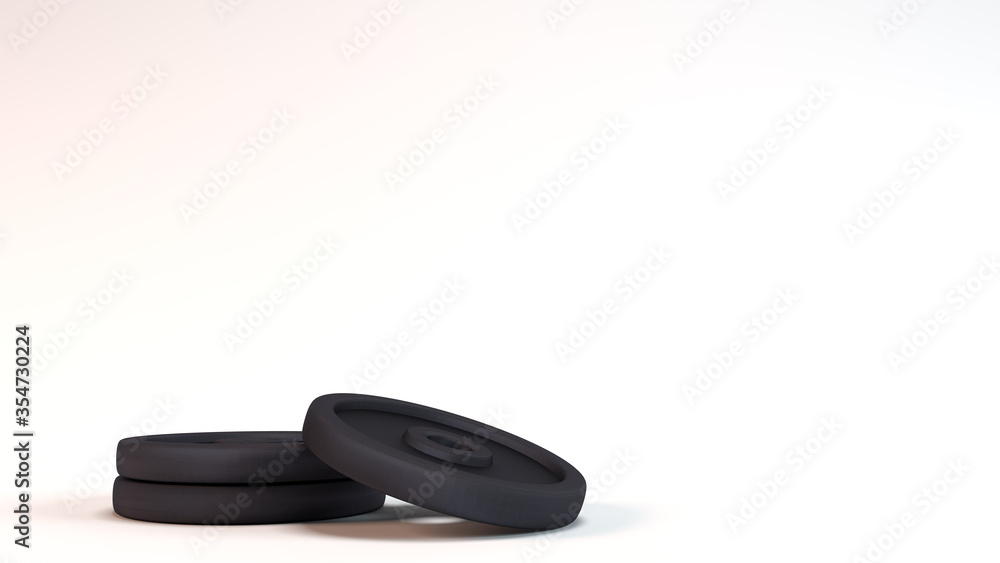 3D illustration weights for lifting in the gym or at home workout get strong and fit muscular body athletic lift weight enjoy sport recreation healthy training hard activity exercise daily background 3D illustration weights for lifting in the gym or at home workout get strong and fit muscular body athletic lift weight enjoy sport recreation healthy training hard activity exercise daily background