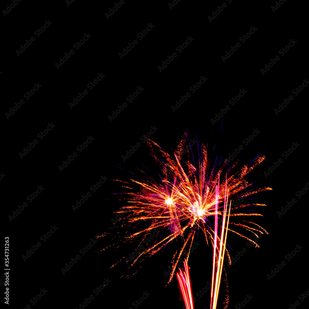 Fireworks display night in London, United Kingdom Fireworks display night in London, United Kingdom