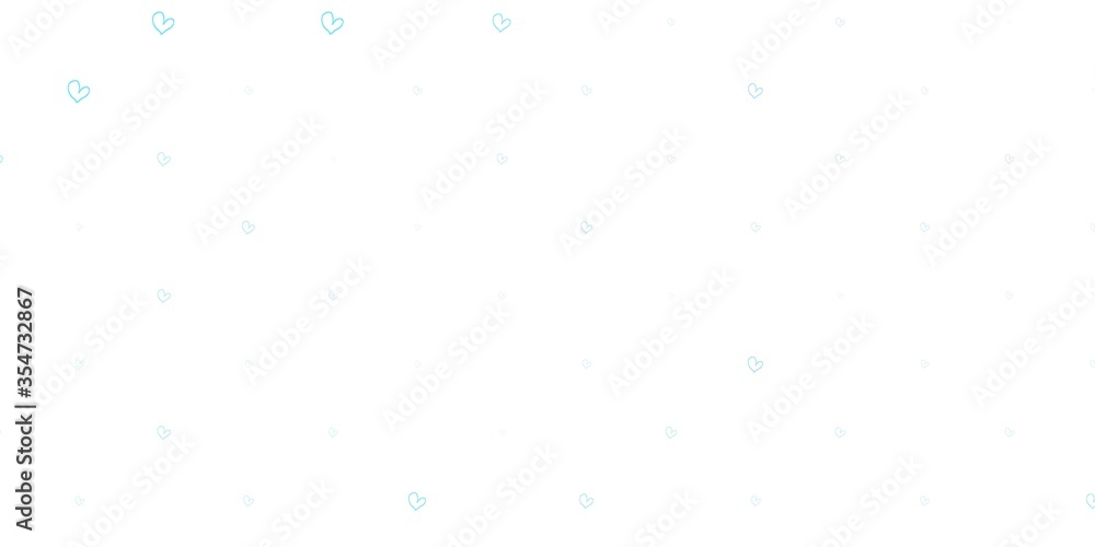 Light Purple vector template with doodle hearts. Light Purple vector template with doodle hearts.