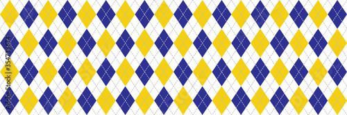 Navy Blue and Yellow Argyle...