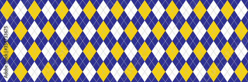 Navy Blue and Yellow Argyle...