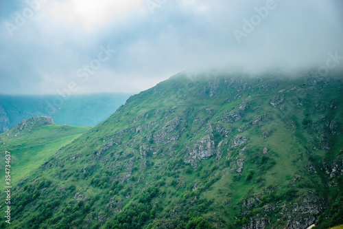 fog in the mountains