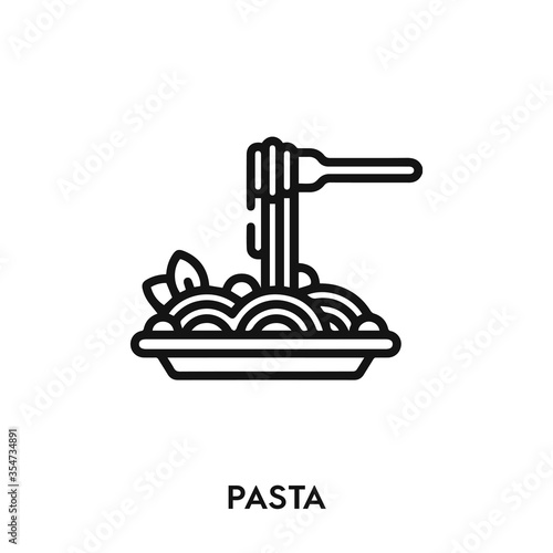 pasta icon vector. pasta icon vector symbol illustration. Modern simple vector icon for your design. pasta icon vector	