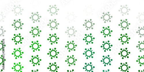 Light Green vector texture with disease symbols.