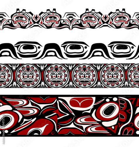abstract background native north american set photo