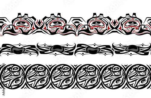 abstract background native north american set