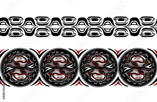 abstract background native north american set