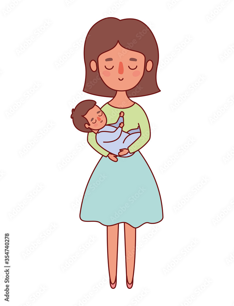 Mother with baby vector design Mother with baby vector design