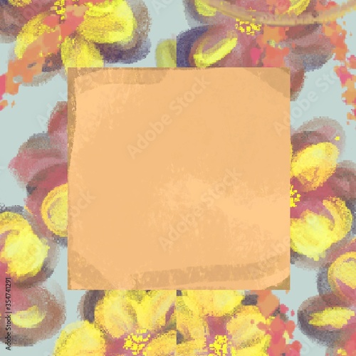 Brown paper with floral texture