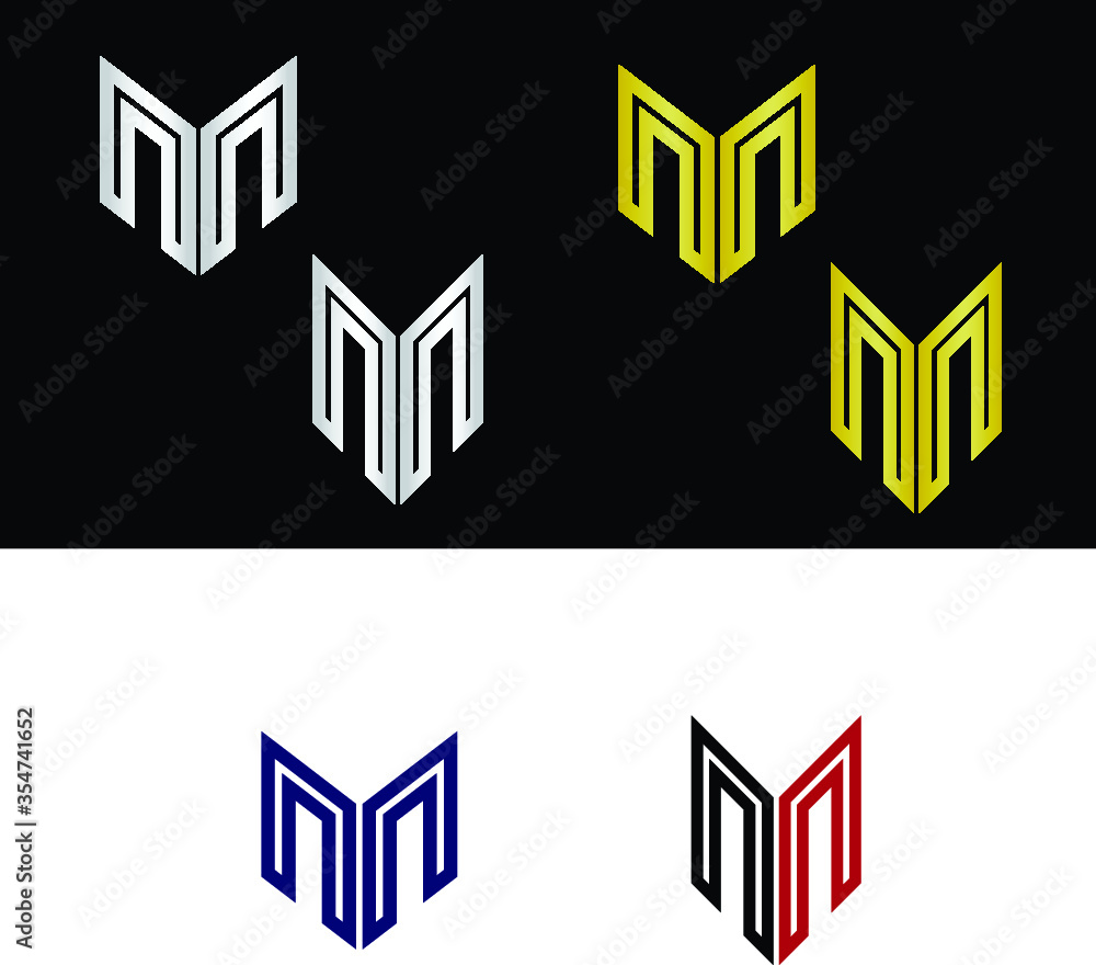 Fototapeta premium Letter M logo