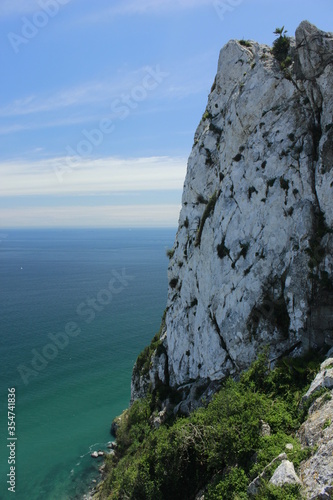 Views from Gibraltar (Great Britain). Monkeys.