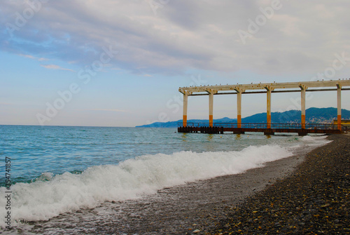 pier on the beach © Oguzhan