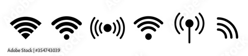 Big set wireless and wifi icons. Best collection. Vector Illustration.