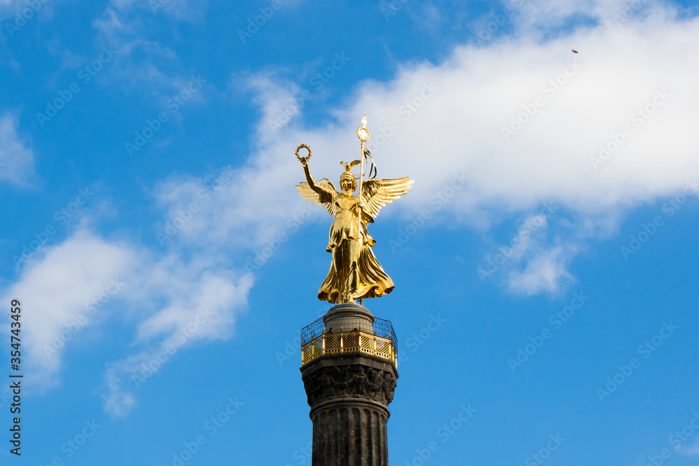 The Victory Column is a monument in Berlin.Famous landmark and architecture in Berlin, Germany