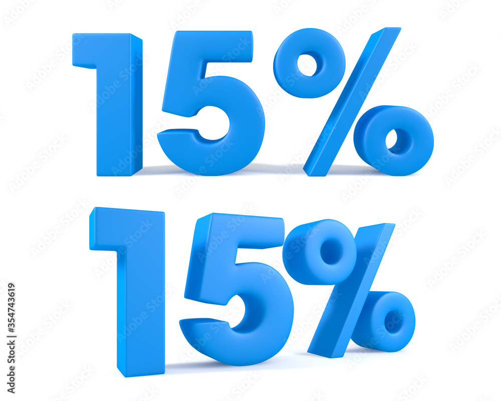 15 % percent discount blue 15 % percent discount blue