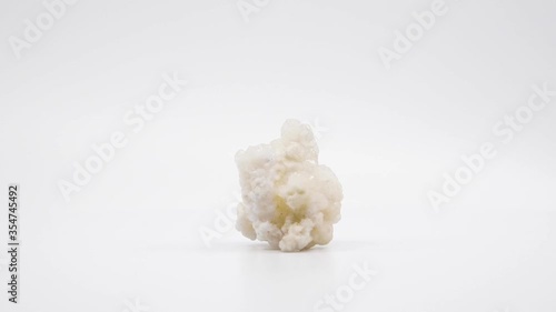 Gem spinning with a white background. 