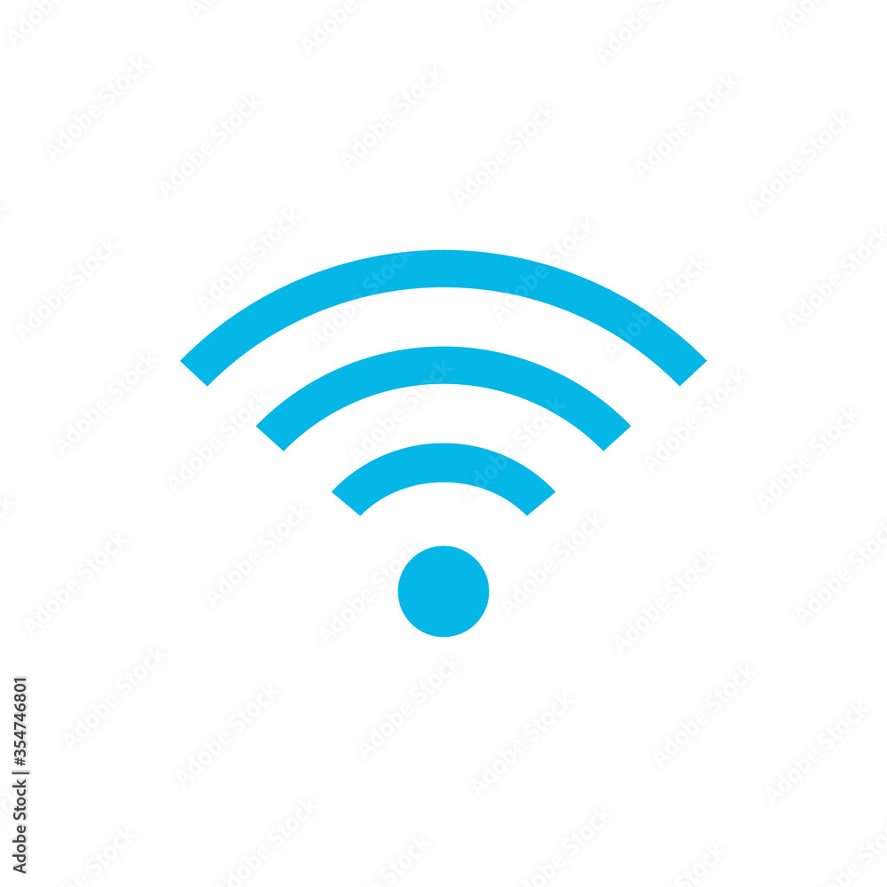 Wireless and wifi icon or sign for remote internet access. Podcast vector symbol. Stock vector illustration isolated on white background. Wireless and wifi icon or sign for remote internet access. Podcast vector symbol. Stock vector illustration isolated on white background.