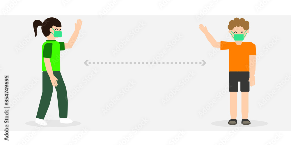 social distance safe meeting friends. epidemic disease and prevention concept. flat modern vector, poster graphic. social distance safe meeting friends. epidemic disease and prevention concept. flat modern vector, poster graphic.