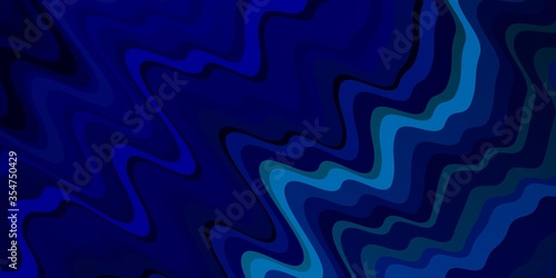 Dark Pink, Blue vector pattern with curves. Abstract illustration with gradient bows. Pattern for websites, landing pages.