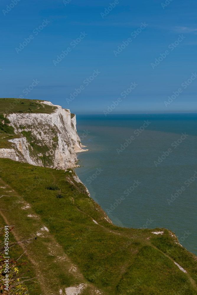 View at white cliffs of Dover, Great Britain