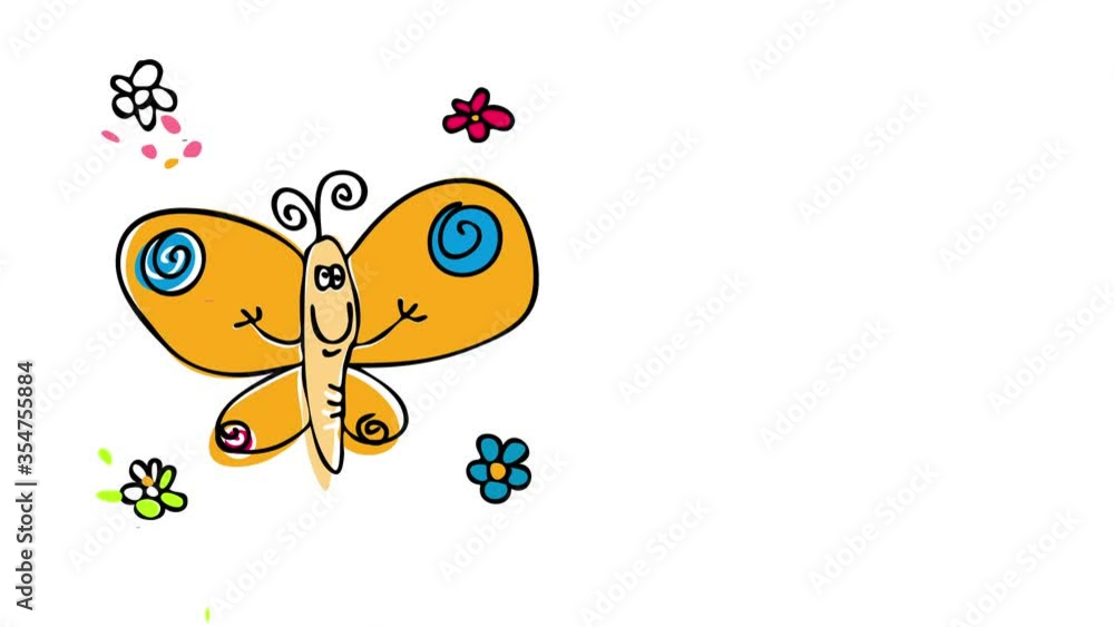 yellow butterfly with beautiful blue and red details on its wings flying between colorful flowers pollinating them representing the perfect cycle of the ecosystem to survive yellow butterfly with beautiful blue and red details on its wings flying between colorful flowers pollinating them representing the perfect cycle of the ecosystem to survive