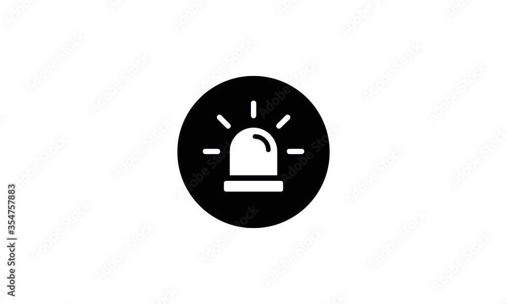 Siren icon. Emergency light icon vector illustration Siren icon. Emergency light icon vector illustration