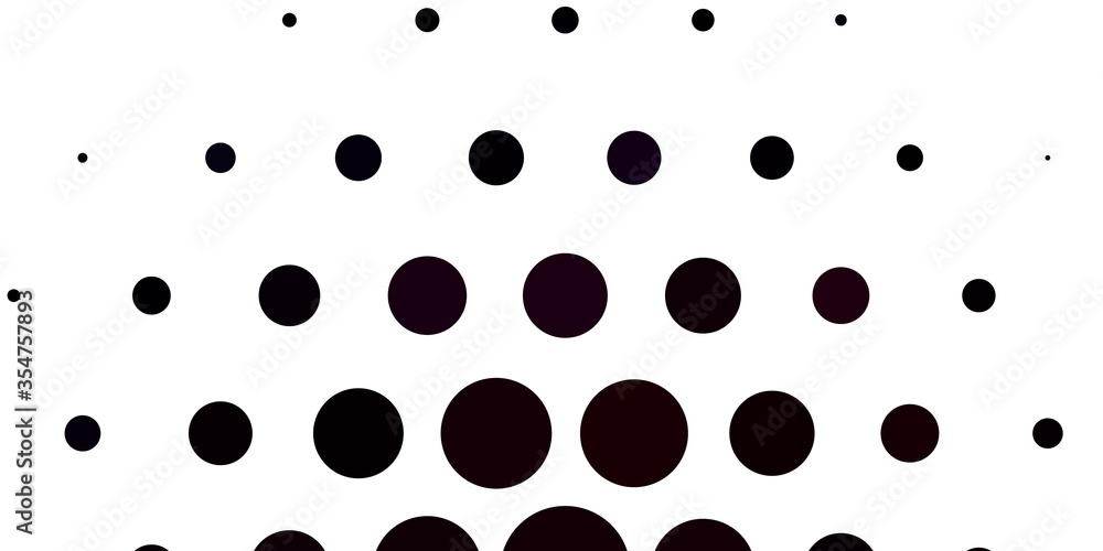 Light Pink, Red vector template with circles. Colorful illustration with gradient dots in nature style. Pattern for business ads.