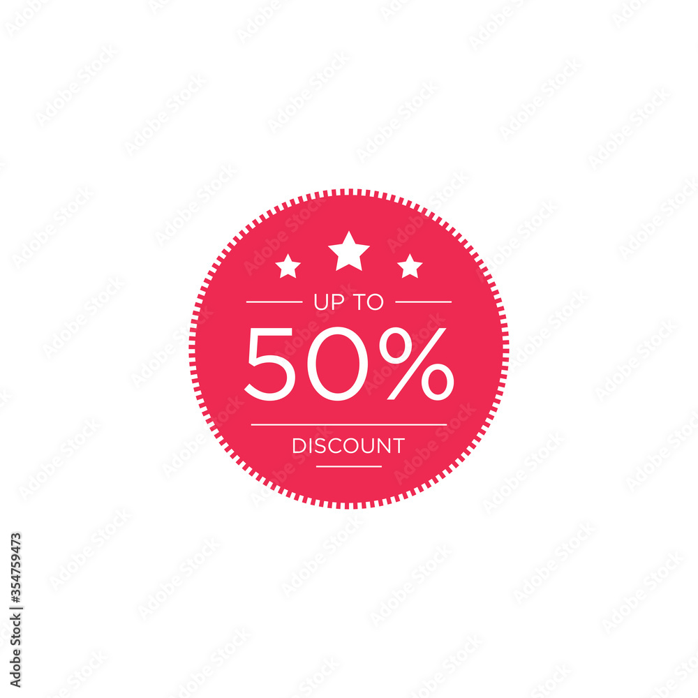 50% discount shop sale promotion advertisement badge vector 50% discount shop sale promotion advertisement badge vector