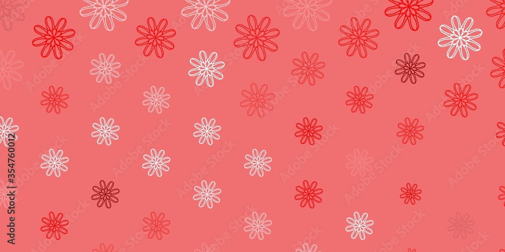 Light Red vector natural backdrop with flowers. Light Red vector natural backdrop with flowers.