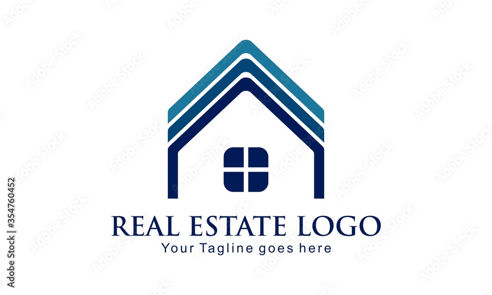 Fototapeta premium Real estate illustration vector logo design