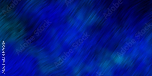 Light BLUE vector pattern with wry lines. Colorful abstract illustration with gradient curves. Smart design for your promotions.