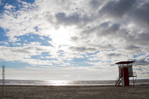 Sea and beach in Parnu , Estonia