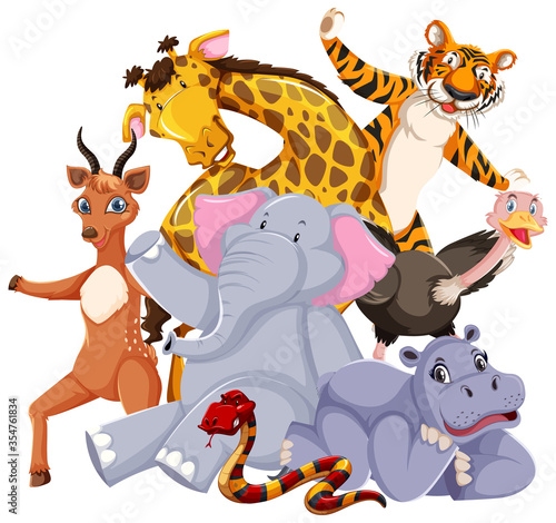 Group of wild animals