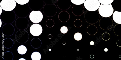 Dark Blue, Yellow vector layout with circle shapes. Abstract illustration with colorful spots in nature style. New template for a brand book.