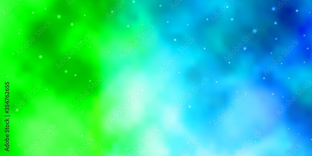 Light Blue, Green vector texture with beautiful stars. Colorful illustration with abstract gradient stars. Pattern for wrapping gifts. Light Blue, Green vector texture with beautiful stars. Colorful illustration with abstract gradient stars. Pattern for wrapping gifts.