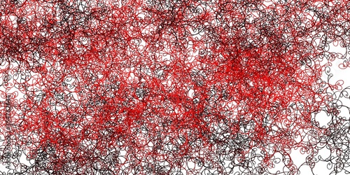 Light Red vector pattern with curves.