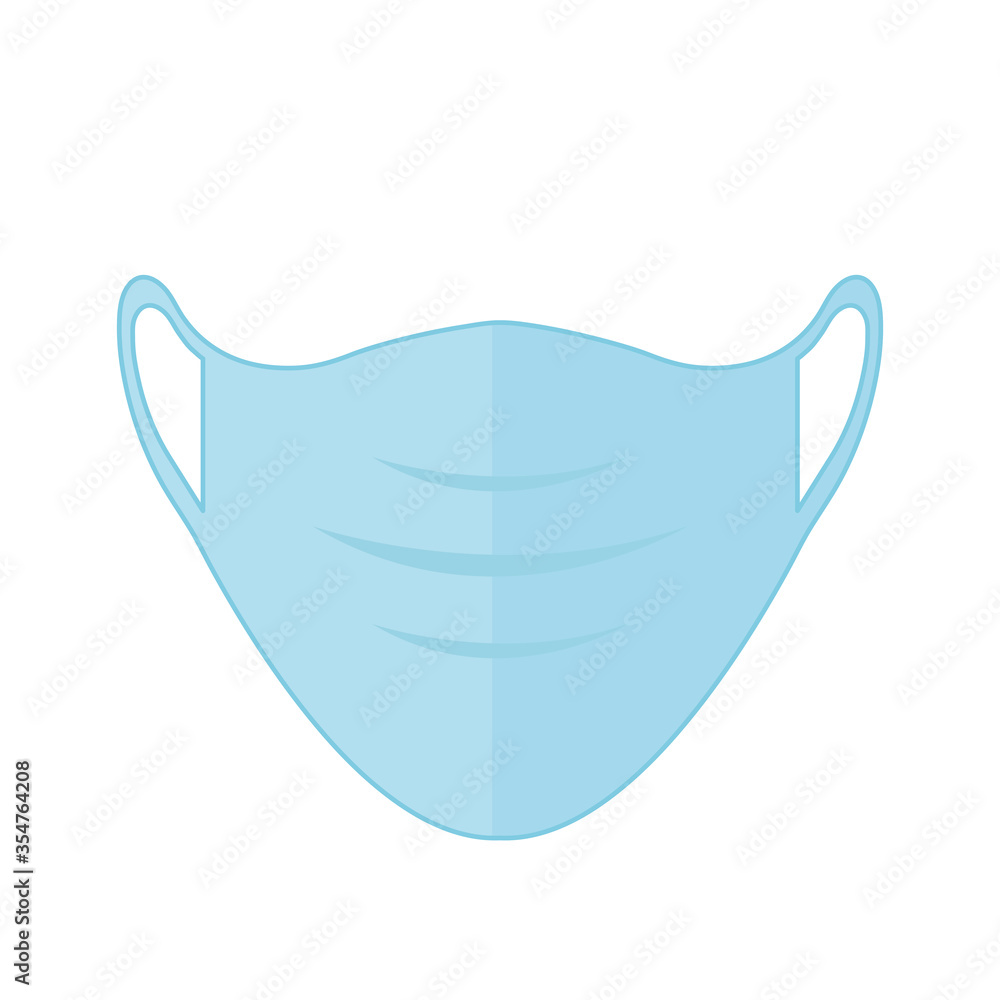 Isolated medical blue mask vector design Isolated medical blue mask vector design